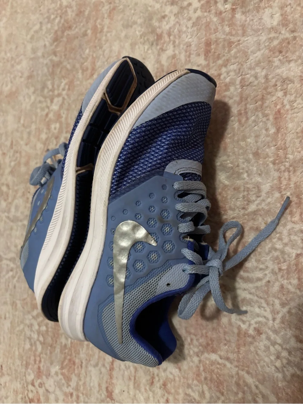 Kids Nike Shoes Blue Athletic Sneakers - Size 4.5
